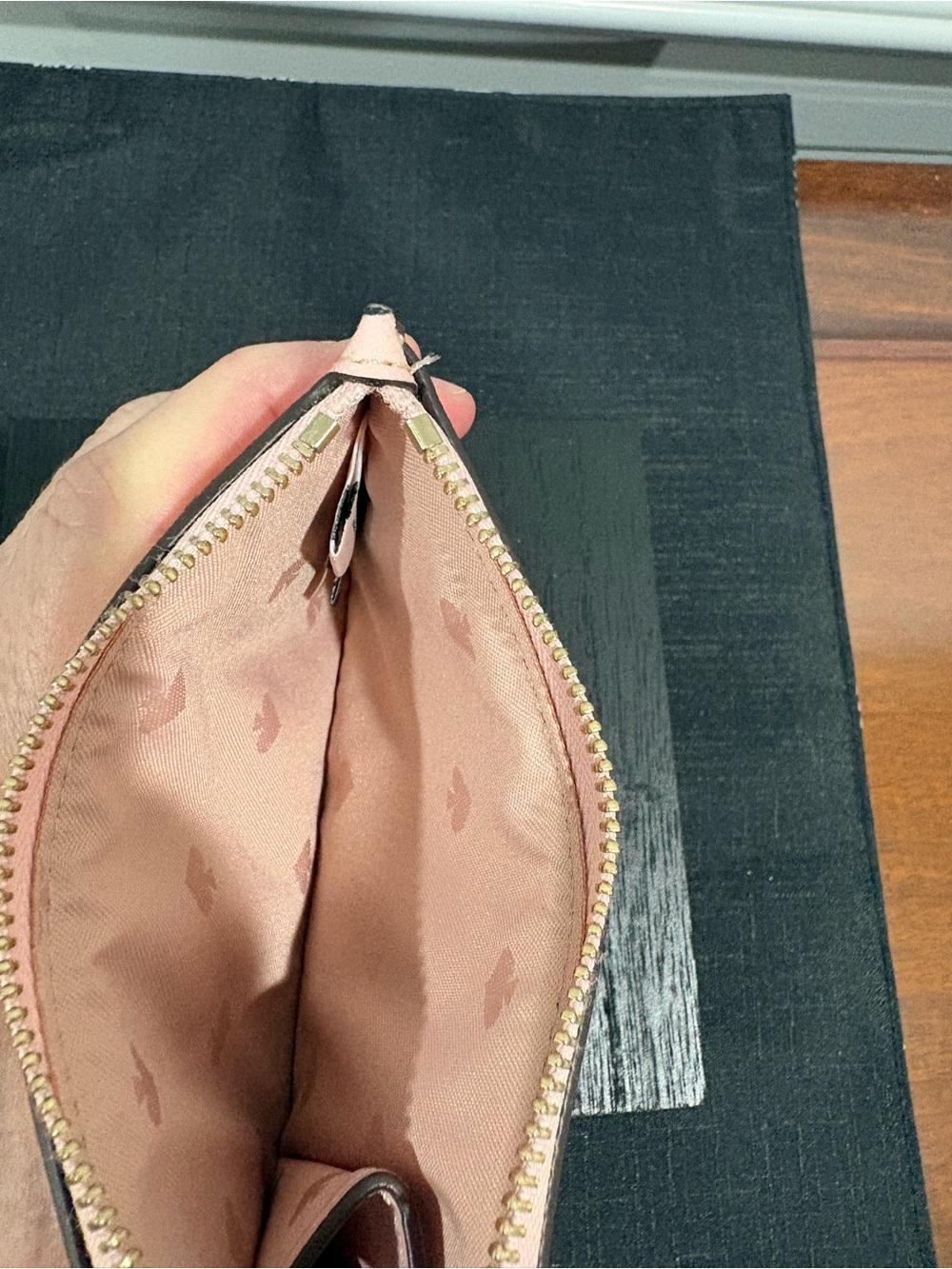 kate spade Pink Polka Dot Zip Key Pouch - Picture 3 of 5